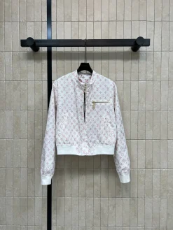 LOEWE Coats & Jackets Polyester (White-Pink) S-L C15202606010324139