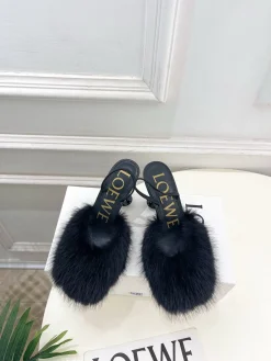 Alternative view of LOEWE Pumps & Heels Fur-Leather (Black) EU35-39 B60202606031662119