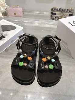 Alternative view of LOEWE Sandals & Mules Leather (Black-Blue-Orange-Yellow-Green-Silver) EU35-40 B60202606031669119