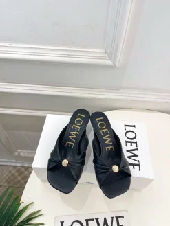Alternative view of LOEWE Sandals & Mules Leather (Black) EU35-39 B40202606031681109