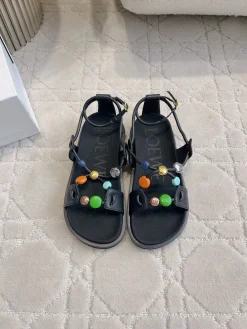 Alternative view of LOEWE Sandals & Mules Leather (Black-Multi) EU35-39 B80202606031687129