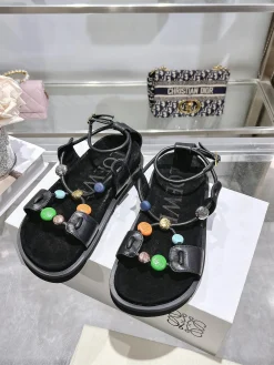 Alternative view of LOEWE Sandals & Mules Leather (Black-Multi) EU35-41 B20202606031686109