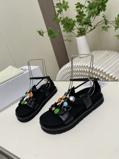 Alternative view of LOEWE Sandals & Mules Leather (Black-Orange-Green-Blue-Silver) EU34-41 B30202606031672109