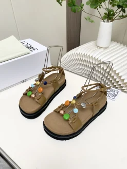 Alternative view of LOEWE Sandals & Mules Leather (Brown-Black-Gold-Blue-Orange-Green-Silver-Pink) EU34-41 B30202606031674109