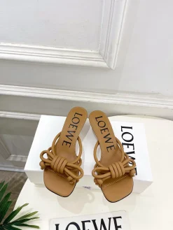Alternative view of LOEWE Sandals & Mules Leather (Brown) EU35-39 B50202606031690119