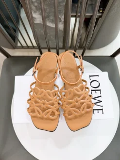 LOEWE Sandals & Mules Leather (Brown) EU35-41 B10202606031691109
