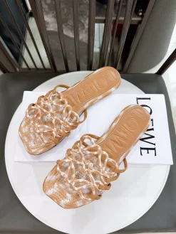 Alternative view of LOEWE Sandals & Mules Leather (Brown-White) EU35-41 B10202606031694109
