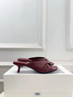 LOEWE Sandals & Mules Leather (Burgundy) EU35-39 B40202606031695109