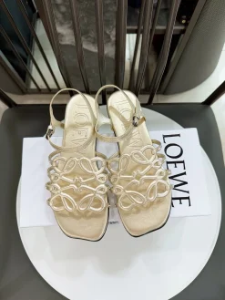 LOEWE Sandals & Mules Leather (Gold) EU35-41 B10202606031676109
