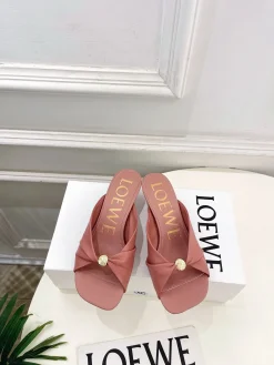 Alternative view of LOEWE Sandals & Mules Leather (Pink) EU35-39 B40202606031677109
