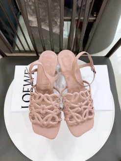 Alternative view of LOEWE Sandals & Mules Leather (Pink) EU35-42 B50202606031700119