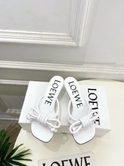 Alternative view of LOEWE Sandals & Mules Leather (White-Black) EU35-39 B50202606031706119