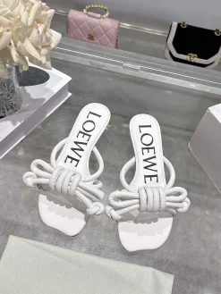 Alternative view of LOEWE Sandals & Mules Leather (White) EU35-40 B20202606031678109