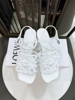 Alternative view of LOEWE Sandals & Mules Leather (White) EU35-42 B50202606031667119