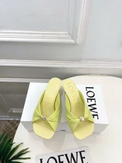 Alternative view of LOEWE Sandals & Mules Leather (Yellow) EU35-39 B40202606031702109