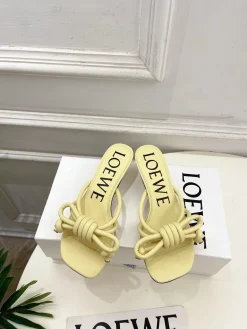 Alternative view of LOEWE Sandals & Mules Leather (Yellow) EU35-39 B50202606031703119