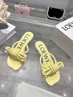 Alternative view of LOEWE Sandals & Mules Leather (Yellow) EU35-40 B20202606031680109