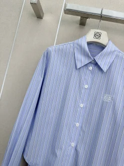 Alternative view of LOEWE Shirts & Polos Cotton (Blue-White) S-M-L B55202606010150119