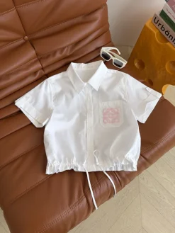 LOEWE Shirts & Polos Cotton (White-Pink) B45202606011357119