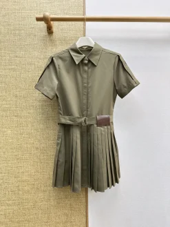 LOEWE Skirts & Dresses Cotton (Khaki) S-M-L B80202606011017129