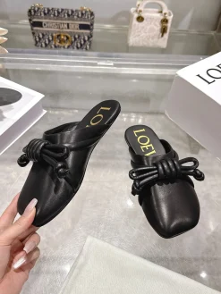Alternative view of LOEWE Slides & Slippers Leather (Black) EU35-41 B30202606031723109