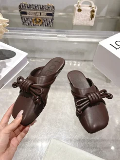 Alternative view of LOEWE Slides & Slippers Leather (Brown) EU35-41 B30202606031727109
