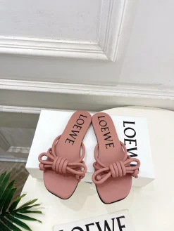 LOEWE Slides & Slippers Leather (Pink) EU35-39 B40202606031742109
