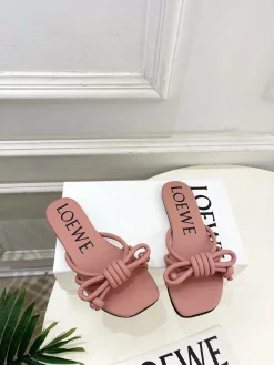 Alternative view of LOEWE Slides & Slippers Leather (Pink) EU35-39 B40202606031742109