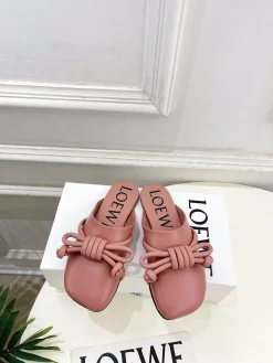 LOEWE Slides & Slippers Leather (Pink) EU35-39 B70202606031731119