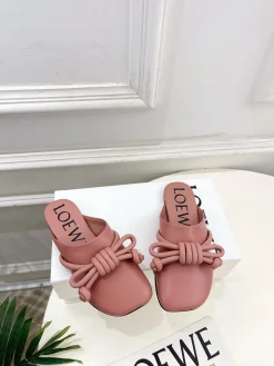 Alternative view of LOEWE Slides & Slippers Leather (Pink) EU35-39 B70202606031731119