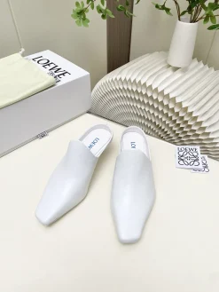 LOEWE Slides & Slippers Leather (White) EU34-41 B60202606031715119