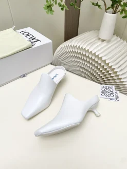 Alternative view of LOEWE Slides & Slippers Leather (White) EU34-41 B60202606031715119