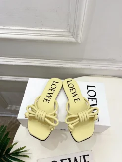 LOEWE Slides & Slippers Leather (Yellow) EU35-39 B40202606031719109