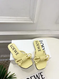 Alternative view of LOEWE Slides & Slippers Leather (Yellow) EU35-39 B40202606031719109