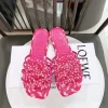 LOEWE Slides & Slippers Textile (Pink-White) EU35-41 B10202606031735109