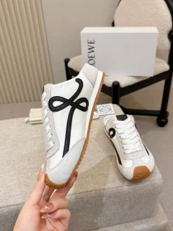 LOEWE Sneakers & Trainers Leather-Suede (White-Black-Brown) EU35-46 B10202606031749109