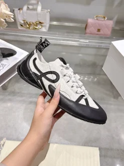 LOEWE Sneakers & Trainers Suede-Leather (Black-White) EU35-39 B60202606031752119
