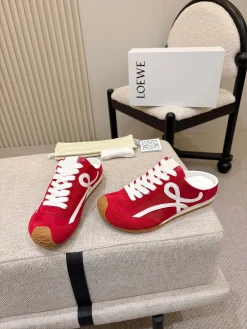 LOEWE Sneakers & Trainers Suede-Leather (Red-White-Brown) EU35-46 B10202606031758109