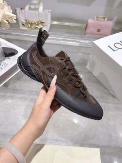 LOEWE Sneakers & Trainers Suede-Rubber (Brown-Black) EU35-39 B60202606031753119
