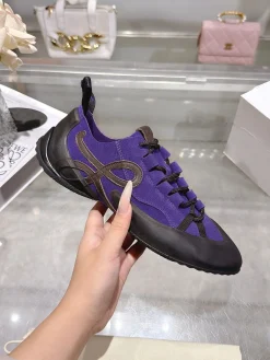 LOEWE Sneakers & Trainers Suede-Rubber (Purple-Brown-Black) EU35-39 B60202606031755119
