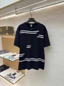 LOEWE Sweaters & Knitwear Knit (Navy-White) S-XL B05202606130961109