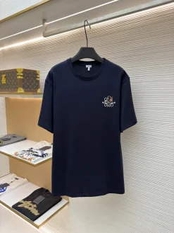 LOEWE T-shirts & Vests Cotton (Navy Blue) S-XL A1520260613077079
