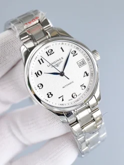 LONGINES Master Collection Automatic L23574870 (White-Blue-Motherofpearl Dial) 34mm A250202606040596419