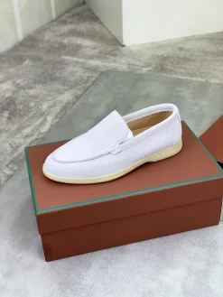 LORO PIANA Flats & Loafers Leather (White-Beige) EU38-45 B60202606031763119