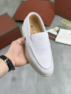 Alternative view of LORO PIANA Flats & Loafers Leather (White-Beige) EU38-45 B60202606031763119