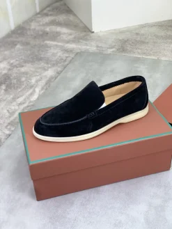 LORO PIANA Flats & Loafers Suede (Black-White) EU38-45 B60202606031766119