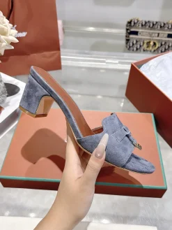 LORO PIANA Sandals & Mules Suede (Blue) EU35-42 B60202606031776119