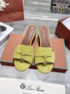 Alternative view of LORO PIANA Sandals & Mules Suede (Lime Green) EU35-42 B60202606031777119