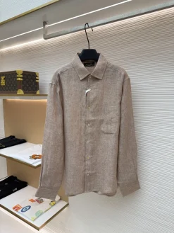 LORO PIANA Shirts & Polos Linen (Beige) S-XL C55202606130092149