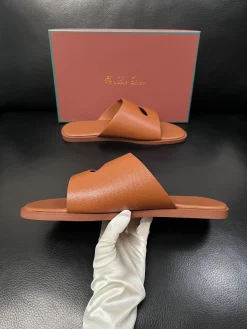 LORO PIANA Slides & Slippers Leather (Brown) EU38-46 A8020260603179999